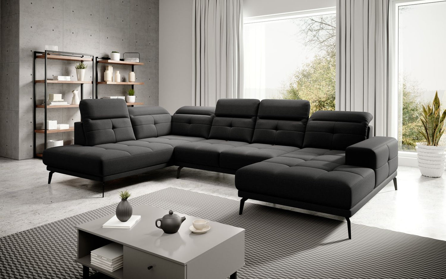 Corner Sofa Alnwick 22 | size: Width: 350cm, Height: 107cm, Depth: 205cm | color: Vero | image: 1 | variant: 1015280