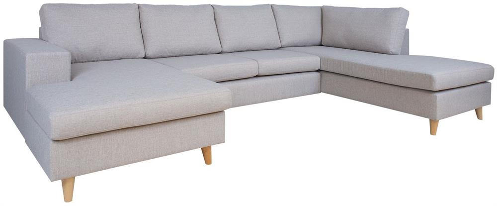 Corner Sofa Bicester | size: Width: 318cm, Height: 92cm, Depth: 185cm | color: Beige | image: 1 | variant: 1000343
