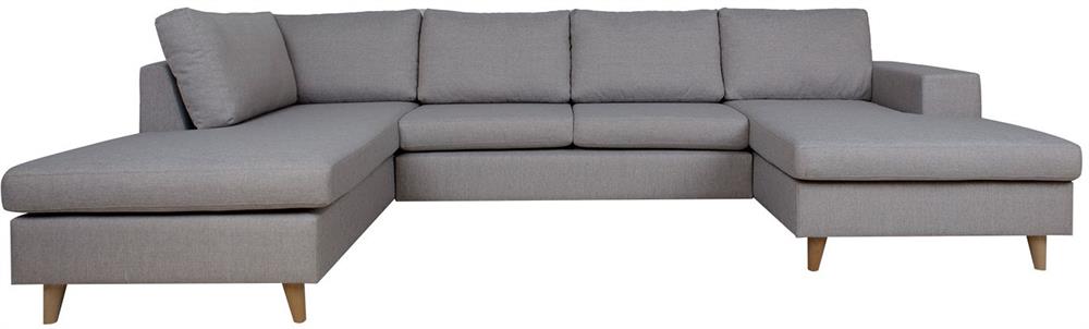 Corner Sofa Bicester | size: Width: 318cm, Height: 92cm, Depth: 185cm | color: Gray | image: 2 | variant: 1000346