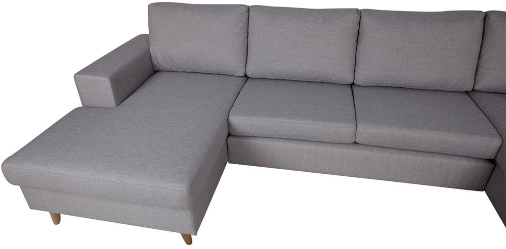 Corner Sofa Bicester | size: Width: 318cm, Height: 92cm, Depth: 185cm | color: Gray | image: 4 | variant: 1000344