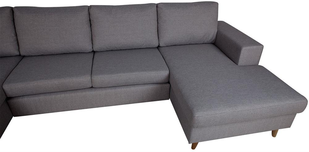 Corner Sofa Bicester | size: Width: 318cm, Height: 92cm, Depth: 185cm | color: Gray | image: 4 | variant: 1000347