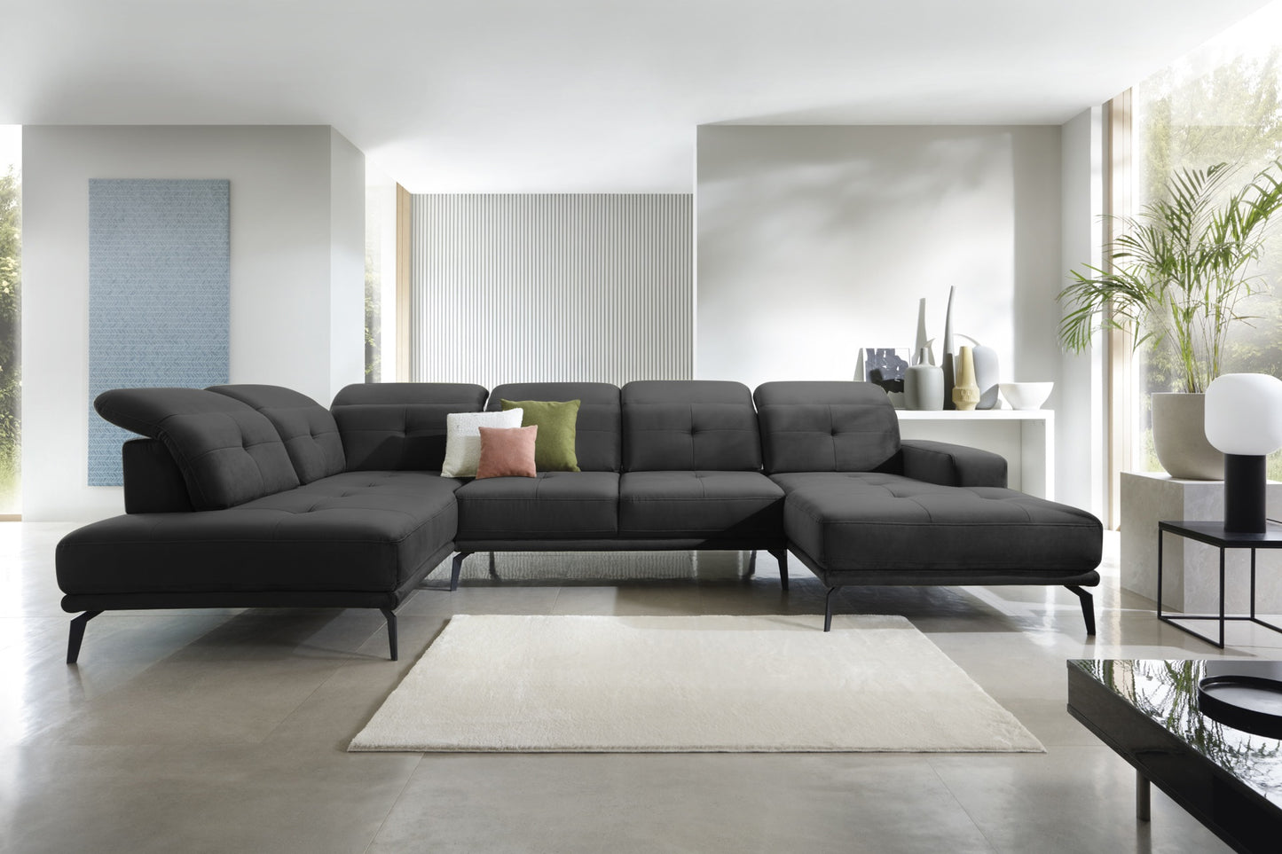 Corner Sofa Bretan 8 | size: Width: 350cm, Height: 107cm, Depth: 205cm | color: Loco | image: 1 | variant: 1014320