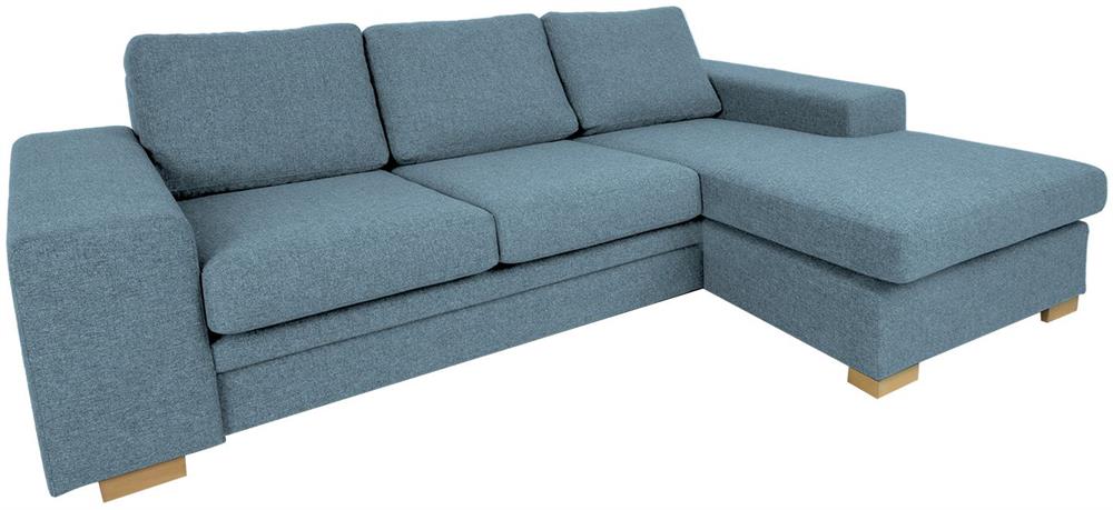 Corner Sofa Hinckley | size: Width: 237cm, Height: 86cm, Depth: 146cm | color: Blue | image: 1 | variant: 1000320