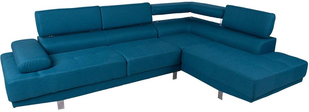 Corner Sofa Maidenhead | size: Width: 263cm, Height: 86cm, Depth: 185cm | color: Blue | image: 3 | variant: 1000387