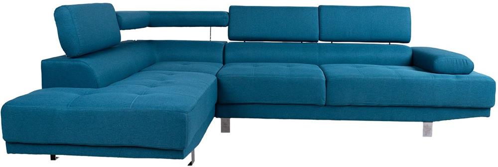 Corner Sofa Maidenhead | size: Width: 263cm, Height: 86cm, Depth: 185cm | color: Blue | image: 5 | variant: 1000386