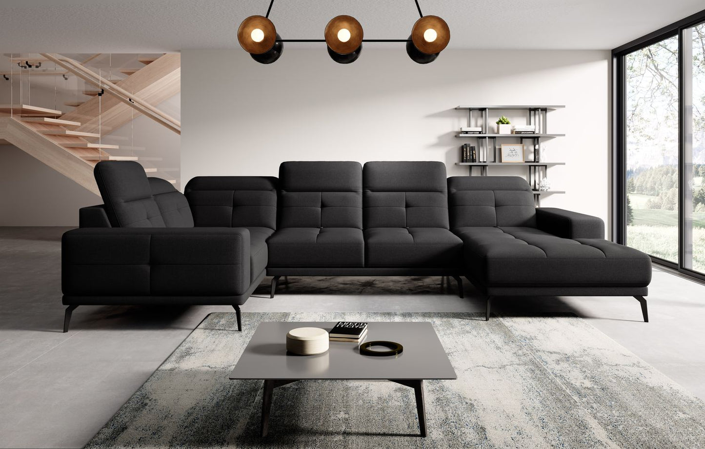 Corner Sofa Neviro 28 | size: Width: 350cm, Height: 77cm, Depth: 201cm | color: Vero | image: 1 | variant: 1014959