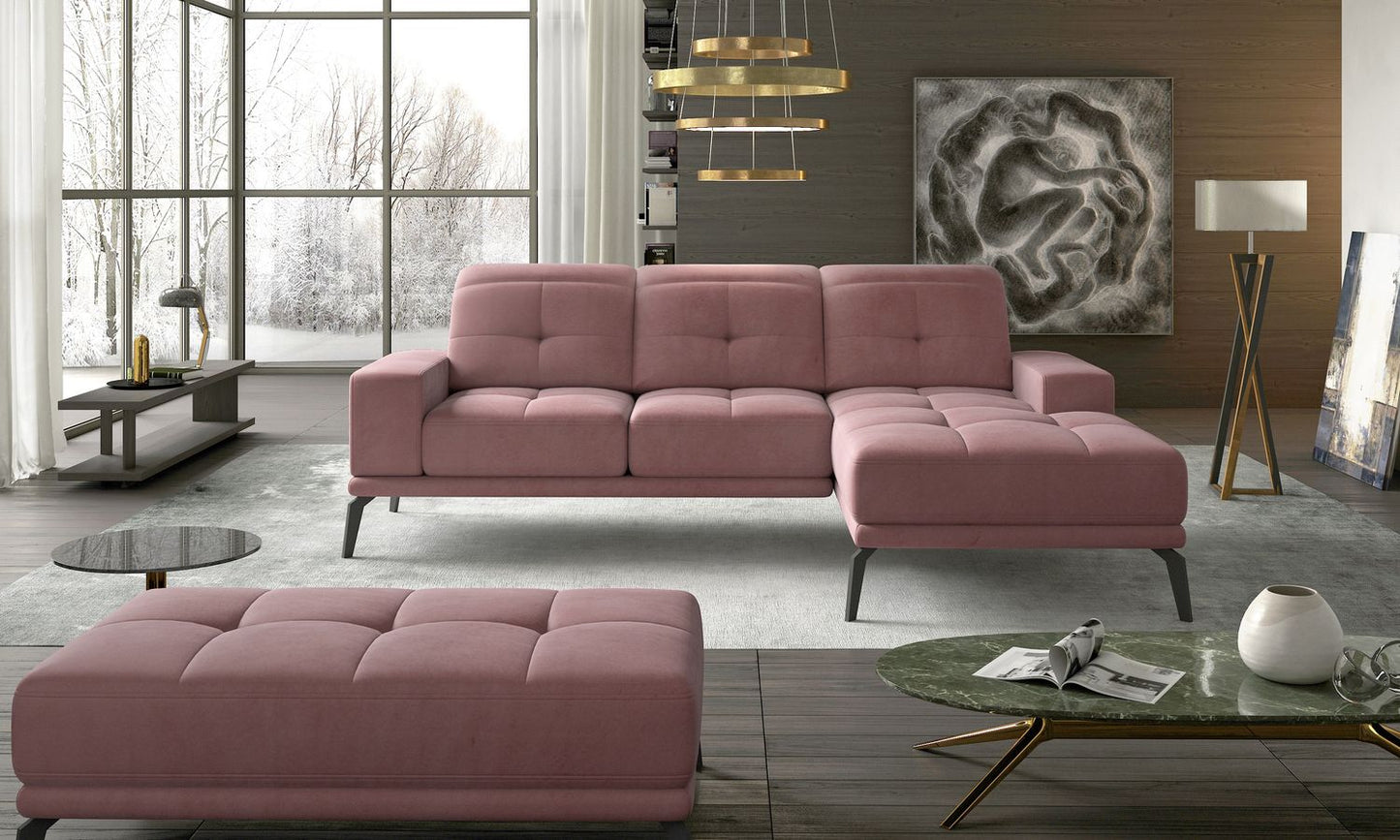 Corner Sofa Torrense 29 | size: Width: 265cm, Height: 98cm, Depth: 53cm | color: Mat/Velvet | image: 1 | variant: 1016555
