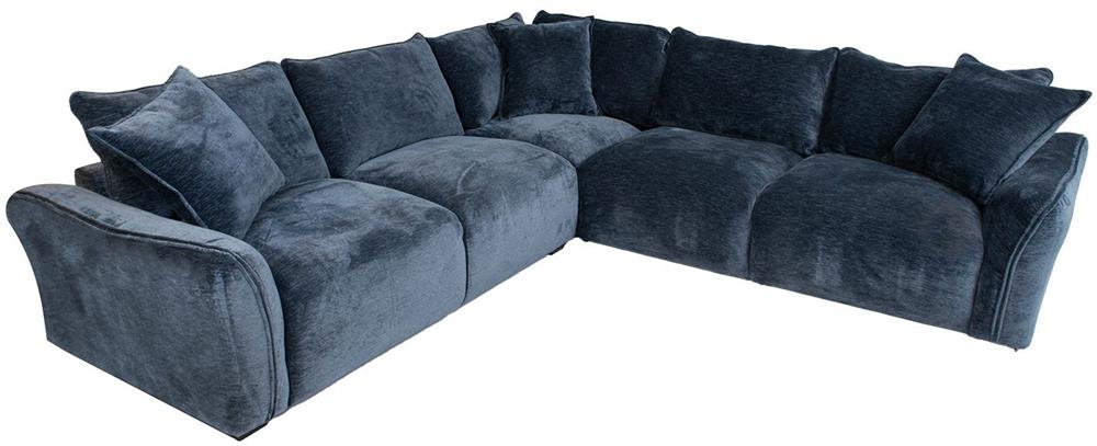 Corner Sofa Towcester | size: Width: 282cm, Height: 84cm, Depth: 282cm | color: Blue | image: 2 | variant: 1000340