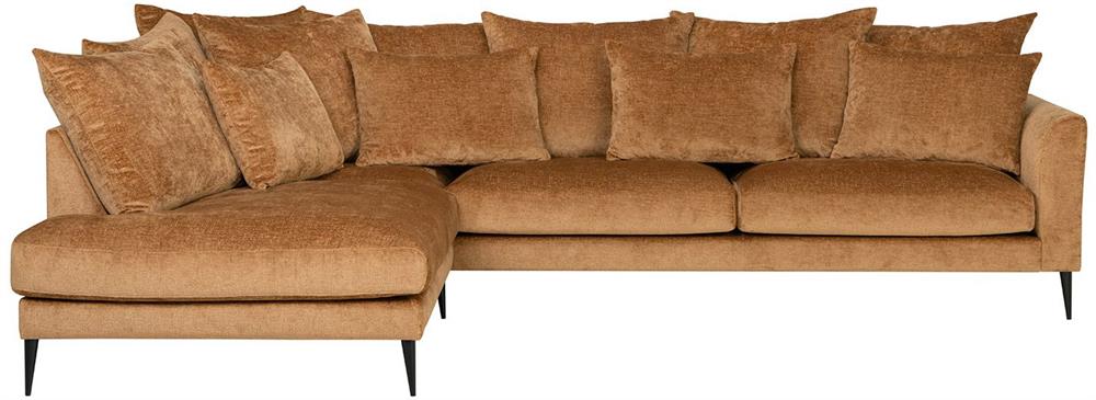 Corner Sofa Witney | size: Width: 300cm, Height: 90cm, Depth: 205cm | color: Brown | image: 2 | variant: 1000350