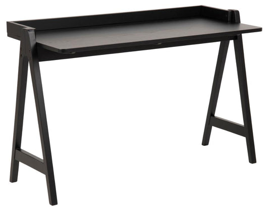 Desk East Cardiff | size: Length: 52cm, Width: 127cm, Height: 80cm | color: Black | image: 1 | variant: 1005700