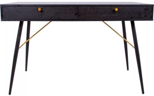 Desk East Knighton | size: Length: 48cm, Width: 120cm, Height: 75cm | color: Black | image: 2 | variant: 1005574