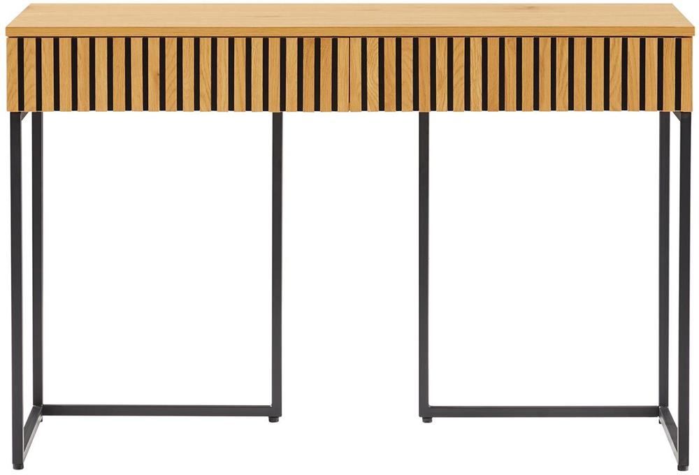 Desk East Lille | size: Length: 50cm, Width: 120cm, Height: 79cm | color: Oak | image: 3 | variant: 1006396