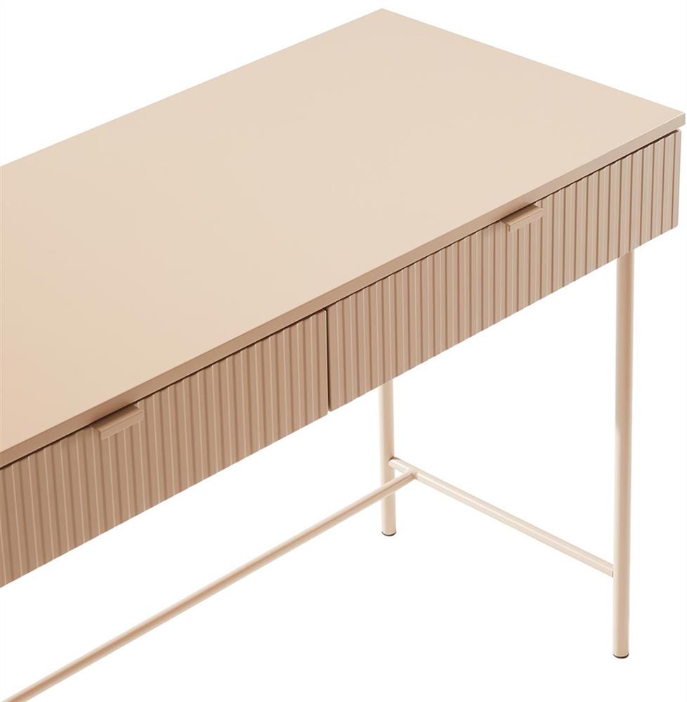 Desk Milton | size: Length: 50cm, Width: 120cm, Height: 79cm | color: Beige | image: 6 | variant: 1001594