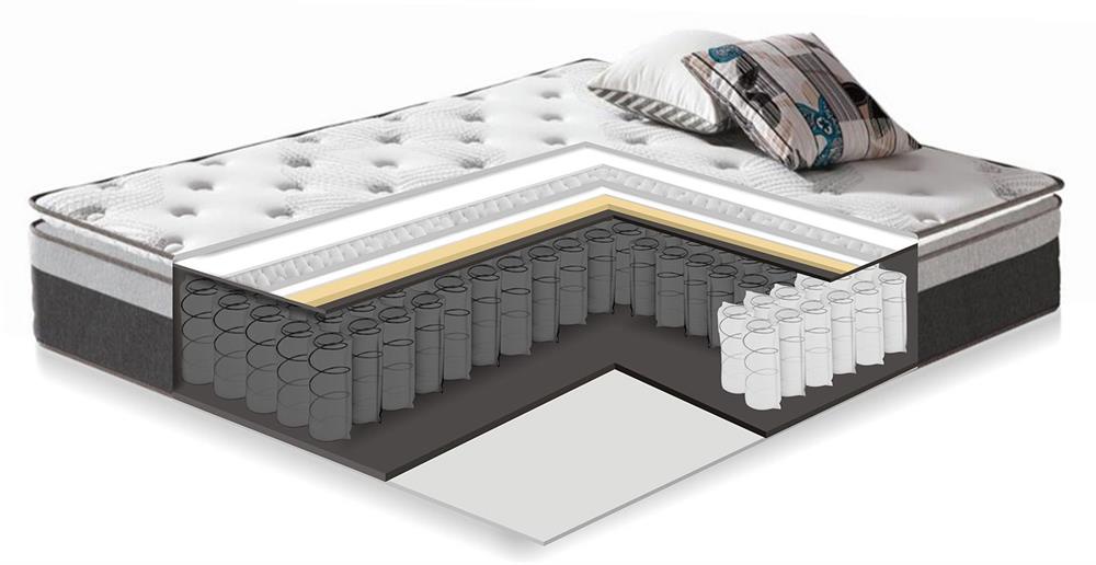 Double Bed East San Sebastian | size: Length: 209.5cm, Width: 166cm, Height: 120.5cm | color: Oak | image: 3 | variant: 1006278