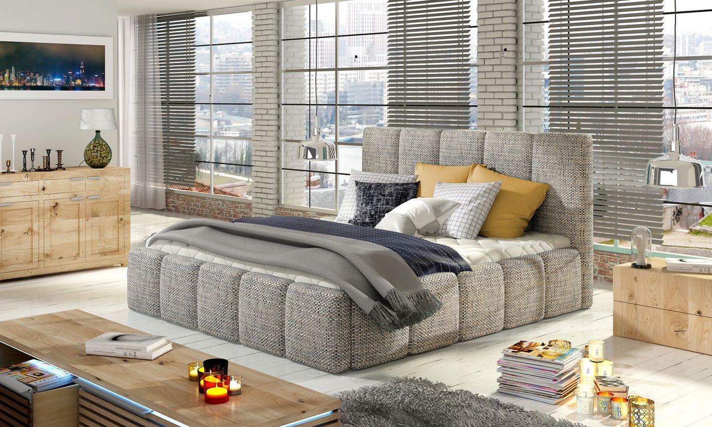 Double Bed Edvige 2 | size: Length: 220cm, Width: 160cm, Height: 93cm | color: Berlin | image: 1 | variant: 1007587