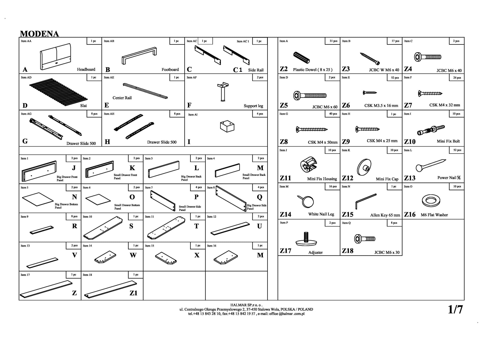 Double Bed London | size: Length: 220cm, Width: 164cm, Height: 106cm | color: Gray | image: 3 | variant: 1003375