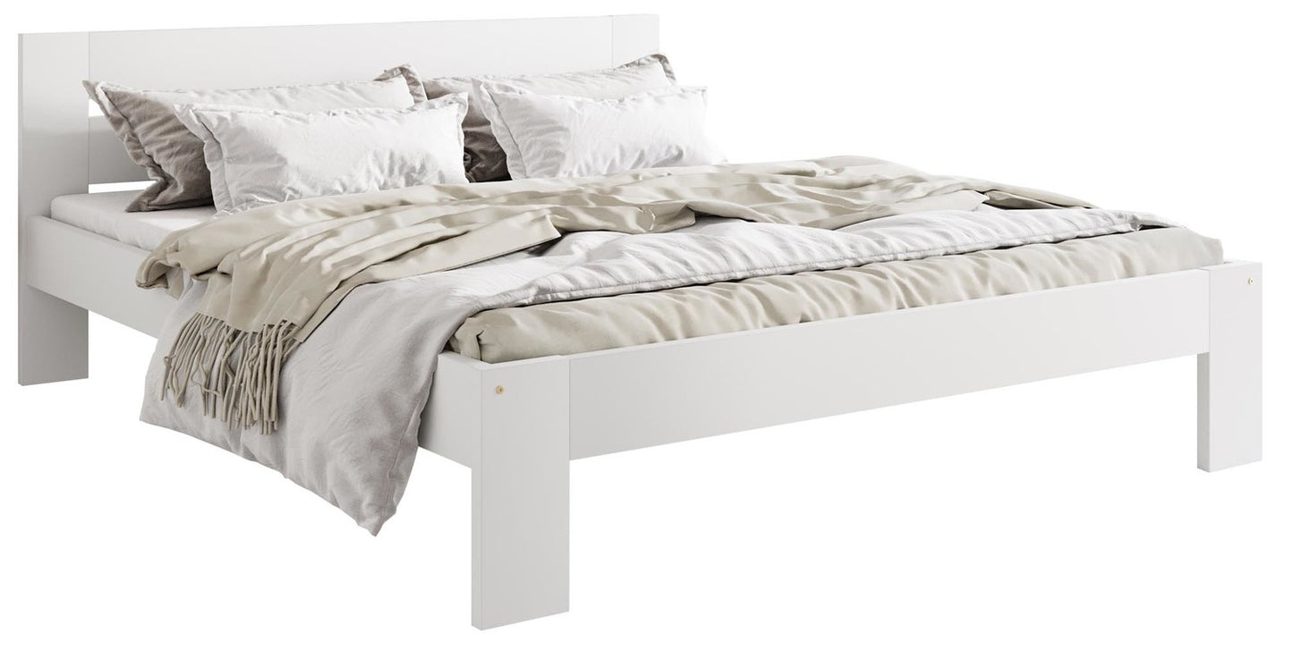 Double Bed Matilda | size: Length: 205cm, Width: 168cm, Height: 87cm | color: White | image: 0 | variant: 1010055