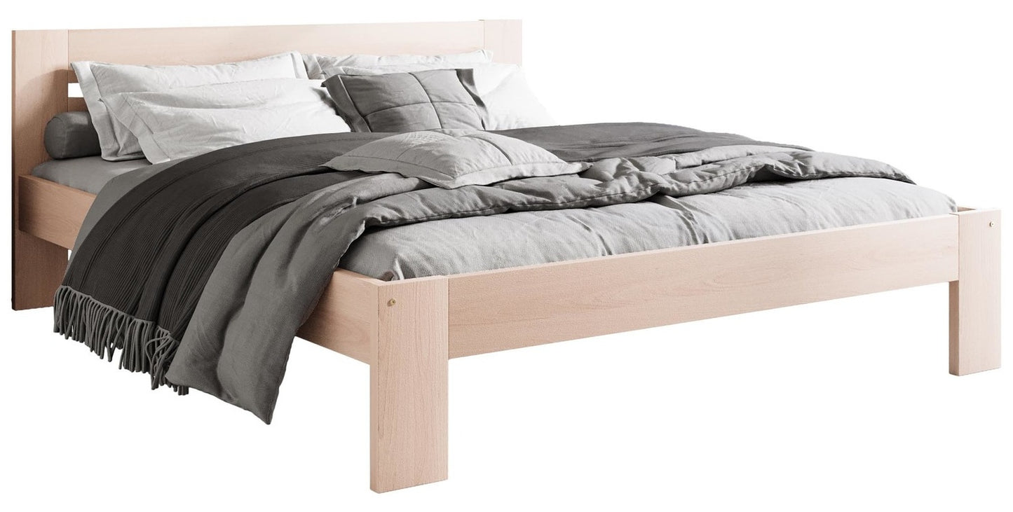 Double Bed Miami | size: Length: 205cm, Width: 168cm, Height: 87cm | color: Natural | image: 0 | variant: 1003399