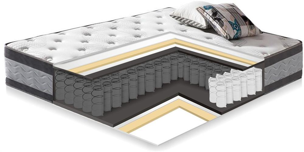 Double Bed Olney | size: Length: 220.5cm, Width: 173cm, Height: 116cm | color: Brown | image: 3 | variant: 1001752