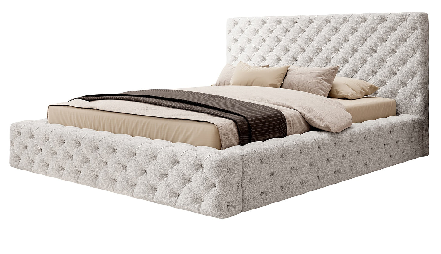 Double Bed Princce | size: Length: 232cm, Width: 181cm, Height: 117cm | color: Royal | image: 0 | variant: 1008299