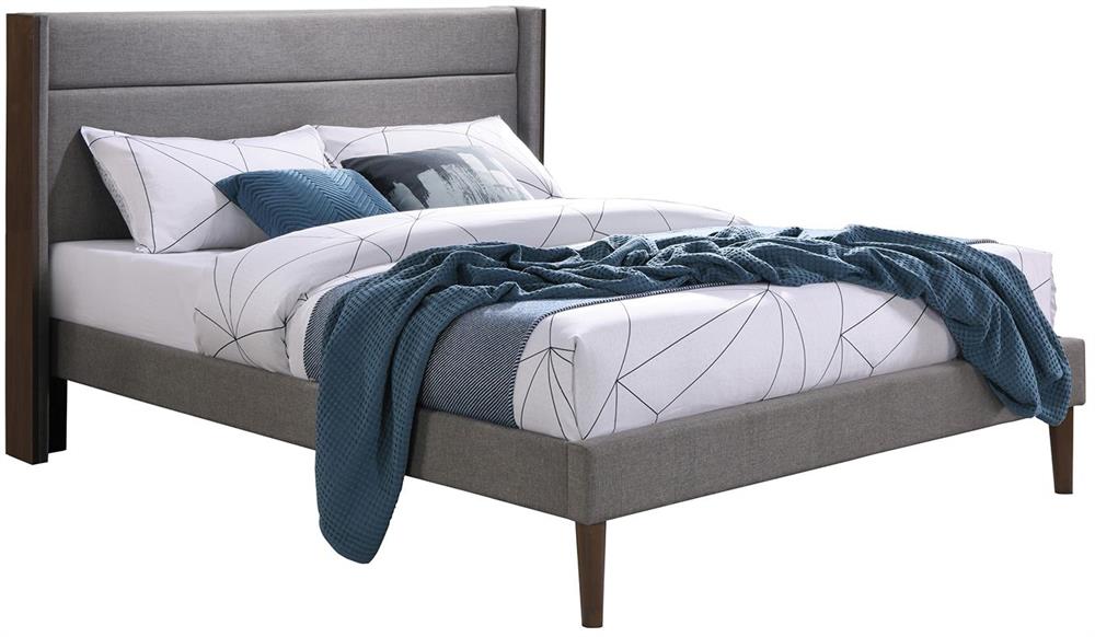 Double Bed Texas 4 | size: Length: 210cm, Width: 167cm, Height: 114.5cm | color: Gray | image: 1 | variant: 1017611