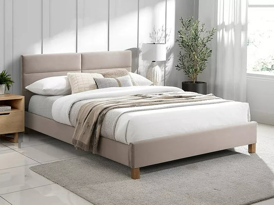 Double Bed Weymouth | size: Length: 213cm, Width: 146cm, Height: 91cm | color: Beige | image: 0 | variant: 1004563
