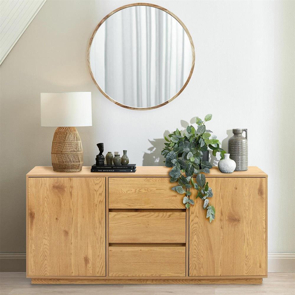Dresser East Rennes | size: Length: 40cm, Width: 160cm, Height: 80cm | color: Oak | image: 8 | variant: 1006339