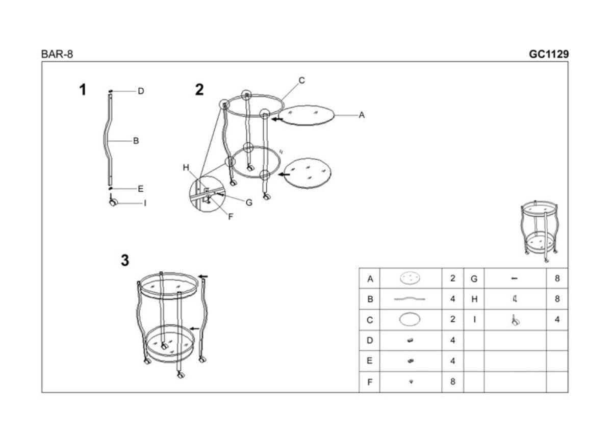 East Yangon Table East Yangon | size: Length: 42cm, Width: 42cm, Height: 71cm, Diameter: 42cm | color: Black/Grey | image: 2 | variant: 1006888