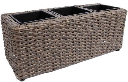 Flower Box Didcot | size: Length: 48cm, Width: 18cm, Height: 18cm | color: Brown | image: 1 | variant: 1005889