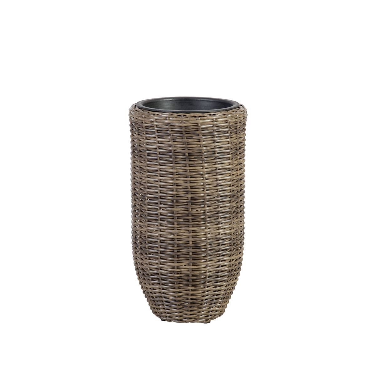 Flower Pot Didcot | size: Length: 28cm, Width: 28cm, Height: 51cm | color: Brown | image: 1 | variant: 1005285