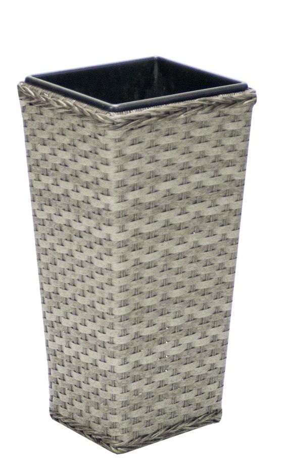 Flower Pot East Inverness | size: Length: 26.5cm, Width: 26.5cm, Height: 56cm | color: Gray | image: 0 | variant: 1005264