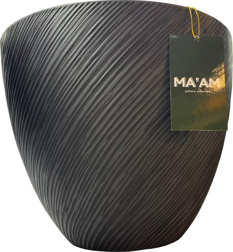 Flower Pot East Larnaca | size: Length: 44cm, Width: 44cm, Height: 36cm | color: Gray | image: 1 | variant: 1006112