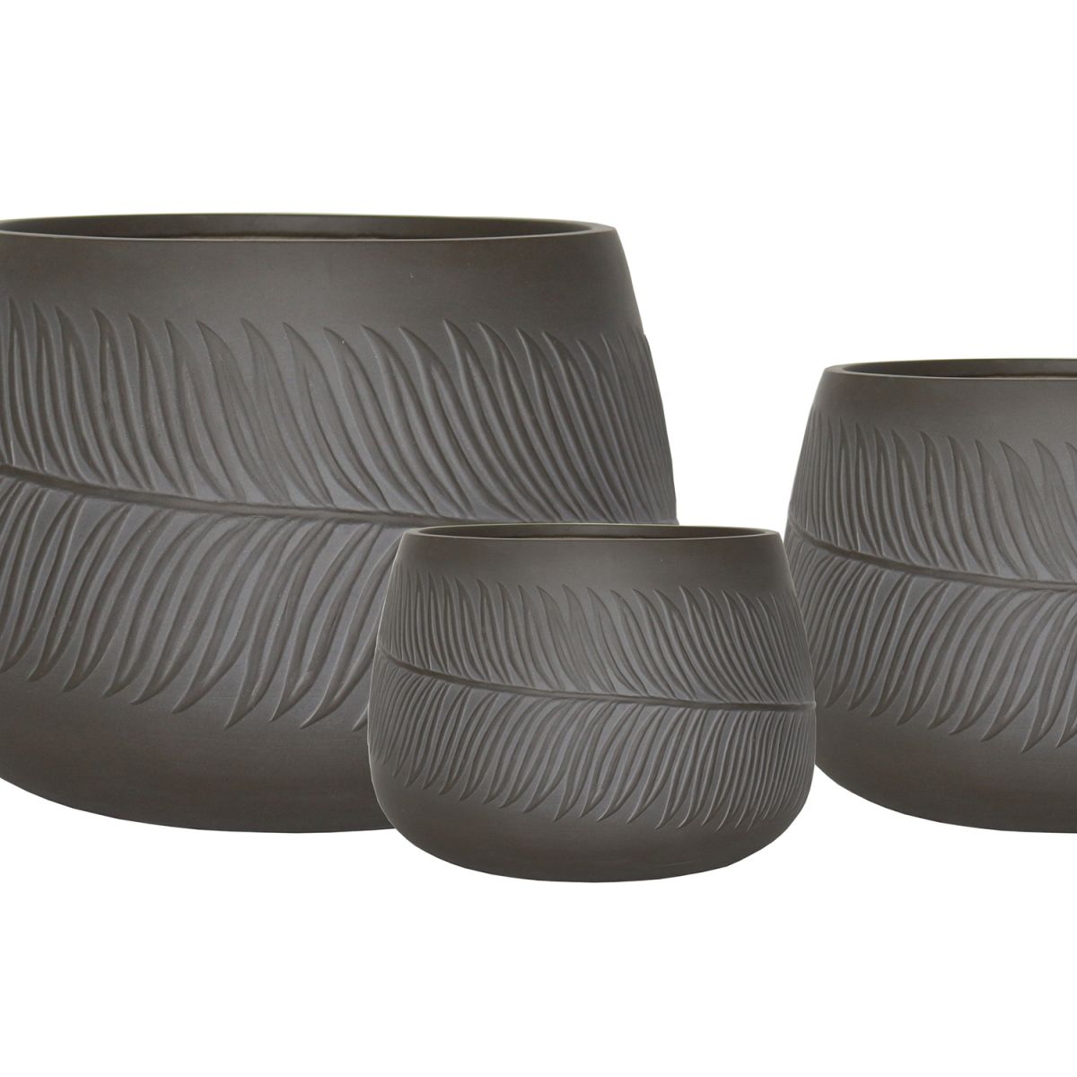 Flower Pot East Ledbury | size: Length: 36cm, Width: 36cm, Height: 25cm, Diameter: 36cm | color: Brown | image: 2 | variant: 1005447