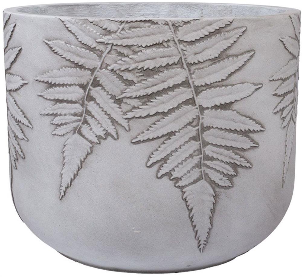 Flower Pot Goring | size: Length: 37cm, Width: 37cm, Height: 30cm, Diameter: 37cm | color: Gray | image: 1 | variant: 1000565