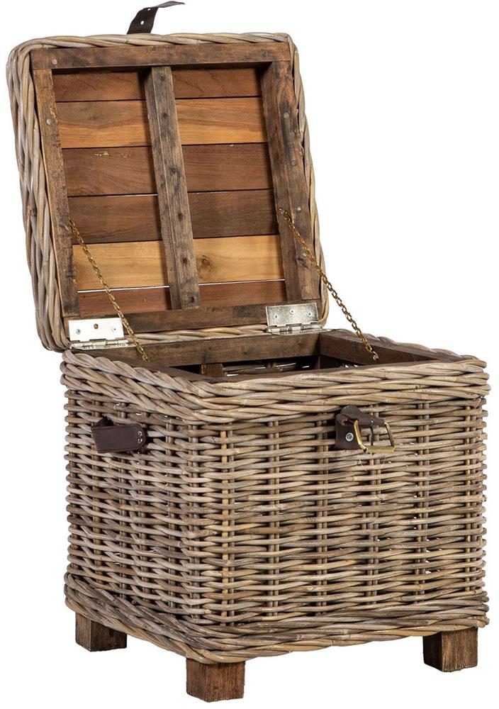 Garden Box East Malaga | size: Length: 42cm, Width: 42cm, Height: 43cm | color: Brown | image: 2 | variant: 1006225
