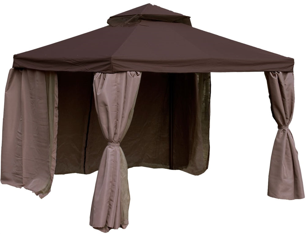 Garden Canopy Chertsey | size: Length: 291cm, Width: 291cm, Height: 280cm | color: Brown | image: 2 | variant: 1000691