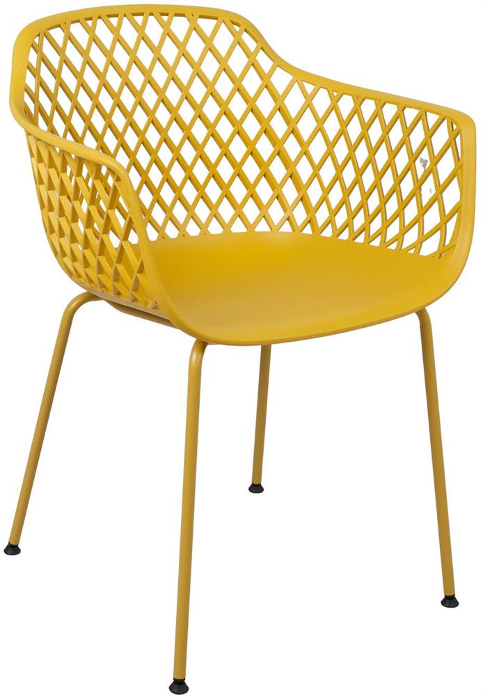 Garden Chair East Tripoli | size: Width: 54cm, Height: 74.5cm, Depth: 59.5cm | color: Yellow | image: 1 | variant: 1006194