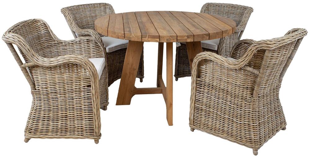 Garden Furniture Set East Amman | color: Brown/Oak | image: 1 | variant: 1006232