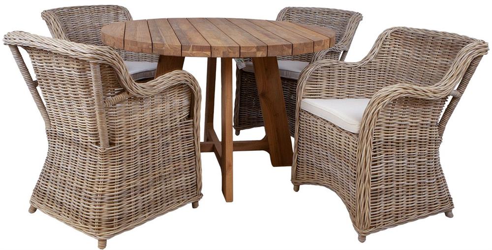 Garden Furniture Set East Amman | color: Brown/Oak | image: 2 | variant: 1006232
