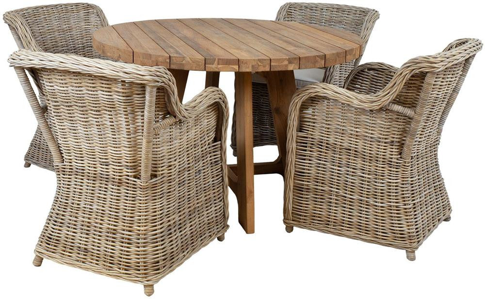 Garden Furniture Set East Amman | color: Brown/Oak | image: 3 | variant: 1006232