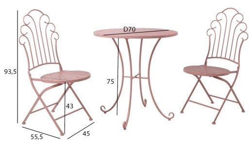 Garden Furniture Set East Andover | color: Pink | image: 4 | variant: 1005152