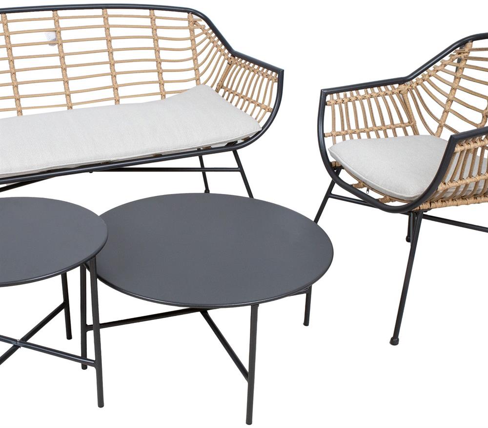Garden Furniture Set East Ebbw Vale | color: Brown/Black | image: 3 | variant: 1006050