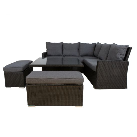 Garden Furniture Set East Goring | color: Brown/Grey | image: 6 | variant: 1005140