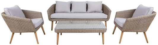 Garden Furniture Set East Lausanne | color: Brown/Grey | image: 1 | variant: 1006051