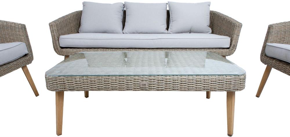 Garden Furniture Set East Lausanne | color: Brown/Grey | image: 4 | variant: 1006051