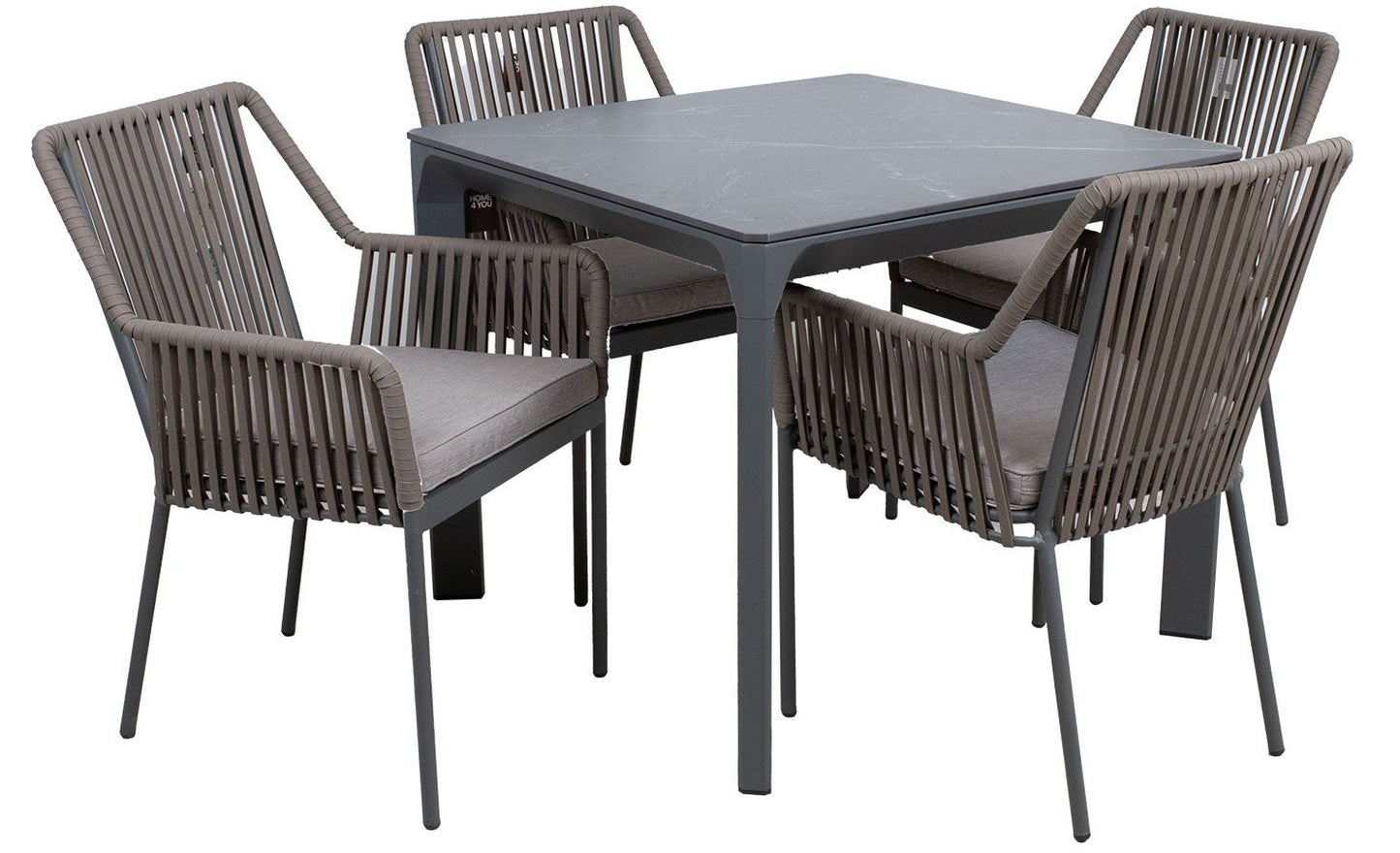 Garden Furniture Set East Rouen | color: Brown/Grey | image: 0 | variant: 1006437