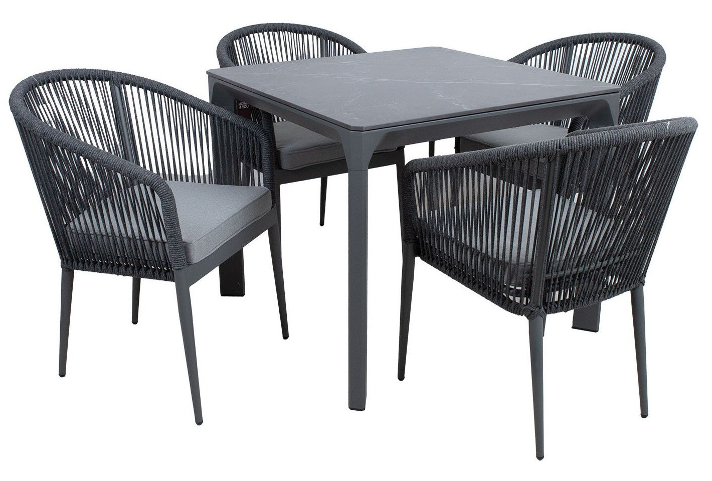Garden Furniture Set East Rouen | color: Gray | image: 0 | variant: 1006438