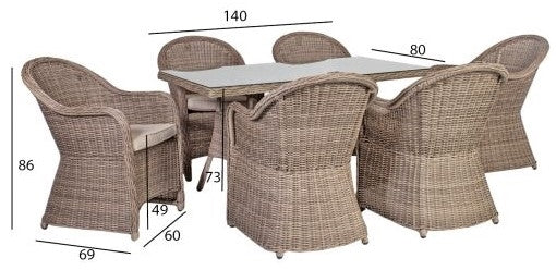 Garden Furniture Set East Tenby | color: Beige | image: 4 | variant: 1004840