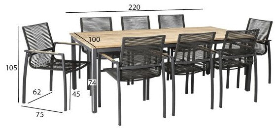 Garden Furniture Set East Whitby | color: Brown | image: 4 | variant: 1004850