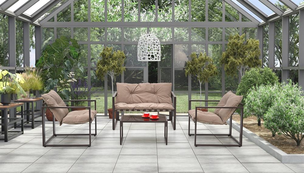 Garden Furniture Set West Wells | color: Beige/Black | image: 10 | variant: 1007312